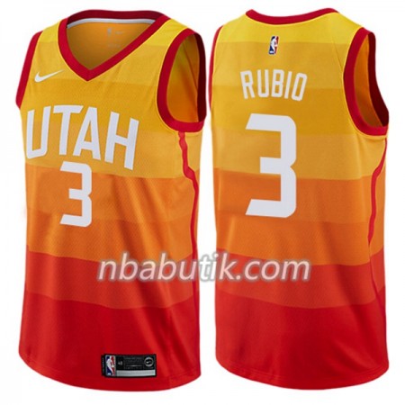 NBA Mænd Trøje Utah Jazz Ricky Rubio 3 Nike City Edition Swingman